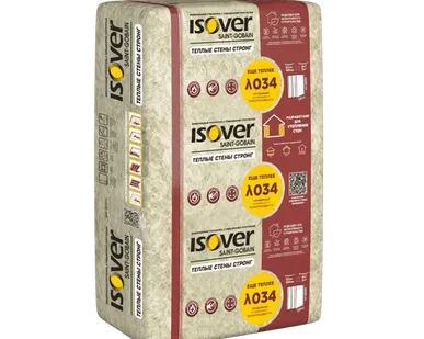 фото ИЗОВЕР ТЕПЛЫЕ СТЕНЫ СТРОНГ 50*610*1000