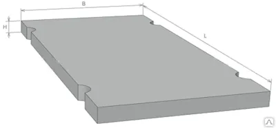 Фото №0 Плита дорожная ПДН (6000x2000x140)