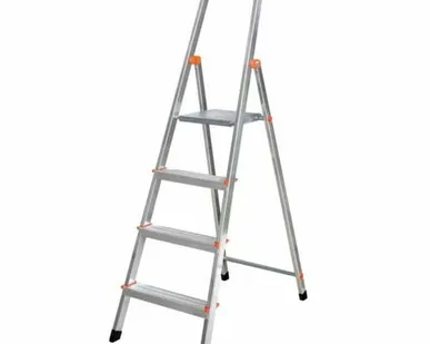 фото Лестница-стремянка KRAUSE SOLIDY свободностоящая, 5 ступеней