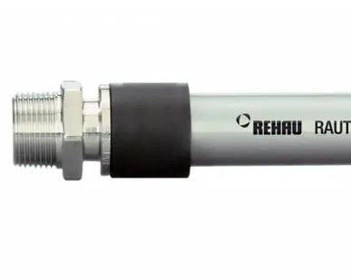 фото Труба PEXa 25*3,7 REHAU Stabil RAUTITAN (100м) с кислородным барьером, серая
