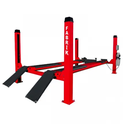 Фото №0 Подъемник четырехстоечный с траверсой, под сход-развал г/п 4т Fabrik F4D4-3D