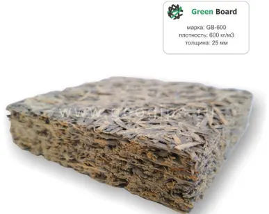 фото Фибролитовая плита Green Board, GB-600 (3000х600х25 мм)