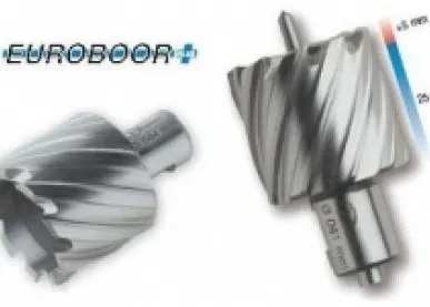 фото Кольцевая фреза (полое корончатое сверло) из HSS, длиной 100 мм и диаметром 76 мм.