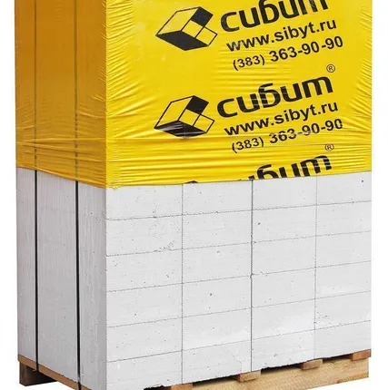 Фото №0 Газобетон Сибит Б, 625x250х100мм