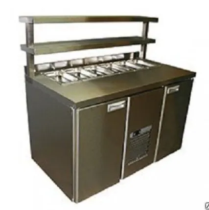 Фото №0 Холодильный стол BAR-480 Сarboma Салат нерж. сталь