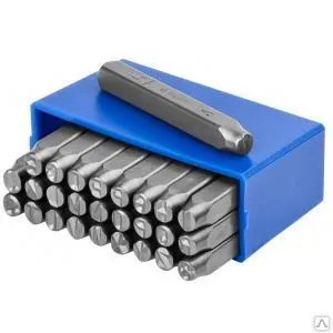 фото Буквенные клейма зубр, шрифт 6 мм 21503-06_z01