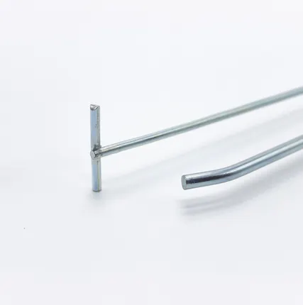 Фото №0 Крючок на экономпанель одинарный с ценникодержателем 300мм, d=6мм, цинк