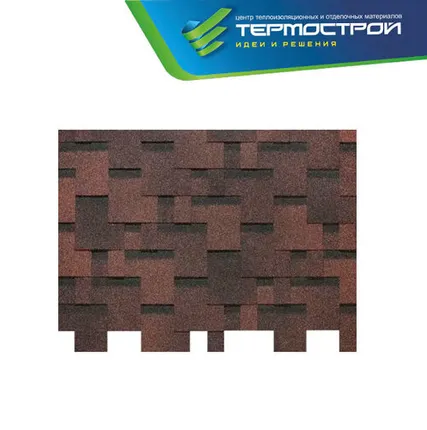 Фото №0 Гибкая черепица Docke Еurasia Лабиринт Коричневый