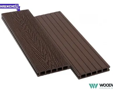 фото Террасная доска из ДПК Woodvex "Expert Antique" цвет: Венге, 150x25 мм (цена м2)