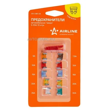 Фото №0 AIRLINE Предохранители микро (набор 10 шт. 5-30А)
