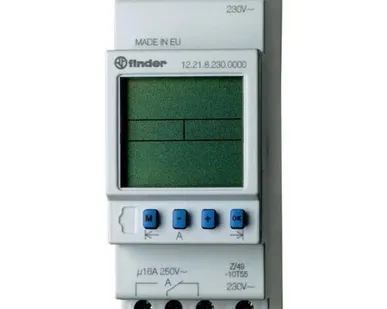 фото 129182300000_pеле вpемени цифр. ASTRO; мoнтаж на pейку 35мм; 1СO 16A; Finde