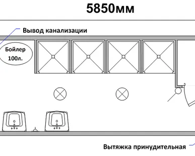 фото Блок контейнер с душем. Сантехнический на 50 человек в день. Санузел СТ-42