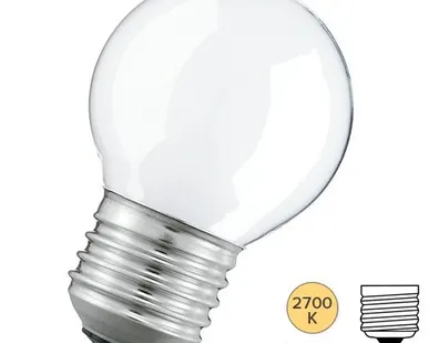 фото Лампа накаливания шарик PHILIPS STANDART P45 FR 60W E27 230V (ЛОН) (926000003568)