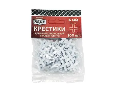 фото Крестики для кафеля 4,0 мм, (100шт)