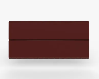 фото Сайдинг Металлический сайдинг «Евробрус» 0.45 мм RAL 3011, Красно-коричневый