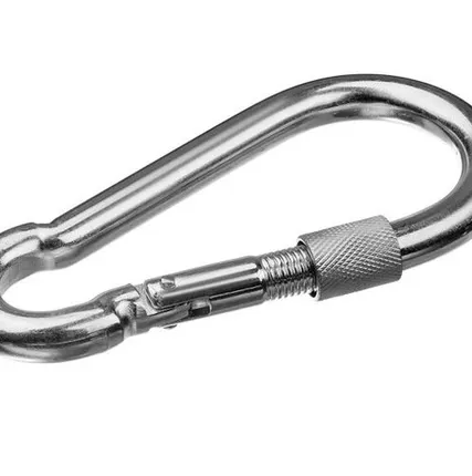 Фото №0 Карабин 10х100мм оцинкованный DIN 5299D с муфтой