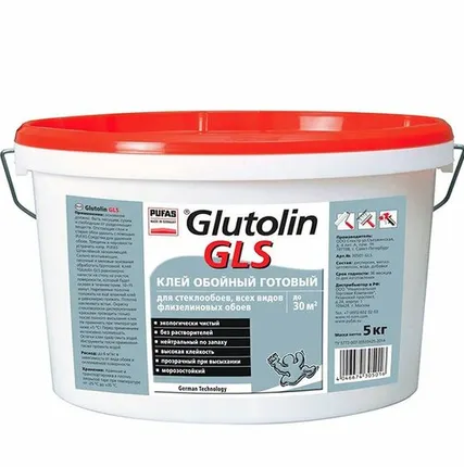Фото №0 Клей готовый для стеклообоев (Пуфас) PUFAS Glutolin GLS 10 кг