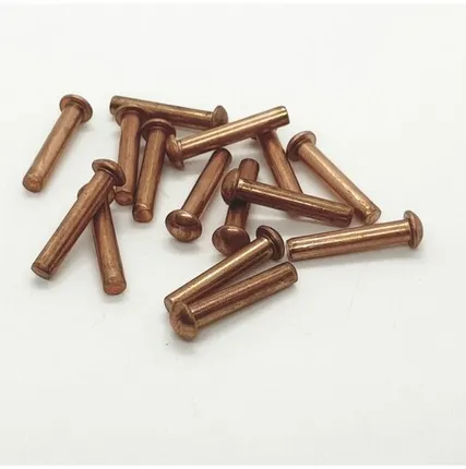 Фото №0 Заклепка 3х16 медная с полукруглой головкой, 25шт.