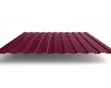 фото Профнастил C8 с полимерным покрытием Ral 3005 t=0,4 мм 1,8 м в наличии
