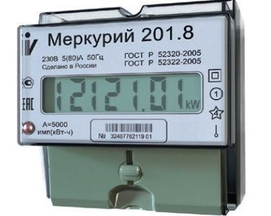 фото Счетчик электроэнергии Меркурий 201.8