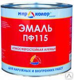фото ЭМАЛЬ АЛКИДНАЯ ПФ-115 белая 0.9