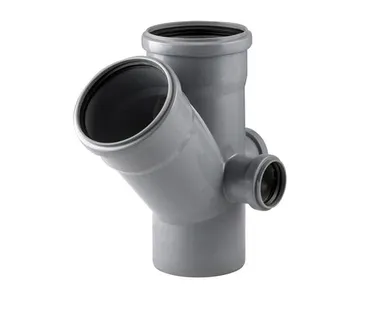 фото Крестовина двухплоскостная, правая/тыл ВК ПП 110/110/50/50х45, серый,РТП