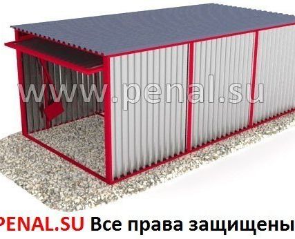 Фото №0 Гараж-Пенал металлический