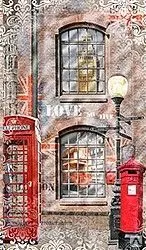 фото Эко-фрески однополотные 44310 (Лондон в отражении)