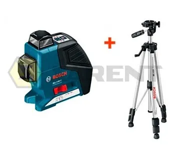 фото Линейный лазерный нивелир BOSCH GLL 2-80Р +штатив BS 150 +вкладка под L-Boxx