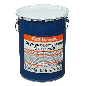 Фото №0 Мастика битумно-каучуковая 5 л Bitumast, гидроизоляционная