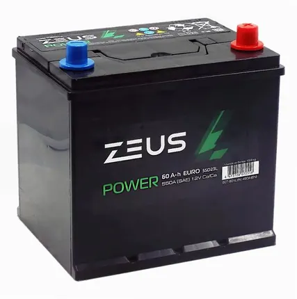 Фото №0 Аккумулятор ZEUS POWER Asia 55D23L 60 Ач о.п.