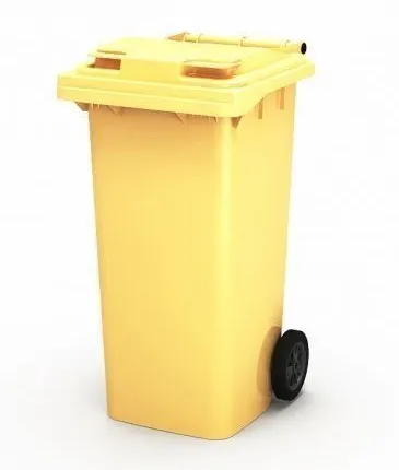 Фото №0 Передвижной мусорный контейнер 120 л. с крышкой