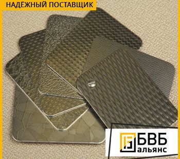 фото Лист нержавеющий декоративный рифленый