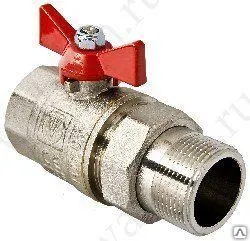 Фото №0 Кран шаровый бытовой VALTEC Кран шаровый BASE с полусгоном 1/2" вн.-нар.