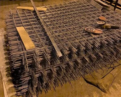 фото Сетка стальная арматурная сварная в рулонах 50x75x4 мм ГОСТ 23279-2012