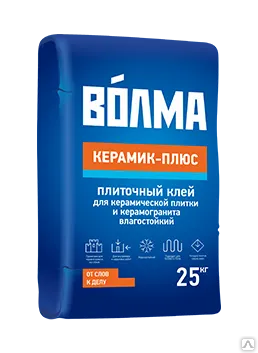 Фото №0 Клей для керамогранита Волма Керамик плюс 25 кг