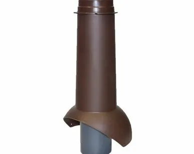 фото Krovent Выход канализации Pipe-VT 110 изолированный RAL 8017 Коричневый
