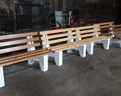 фото Лавка бетонная