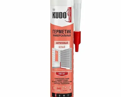 фото Герметик KUDO акриловый универсальный белый 280 мл