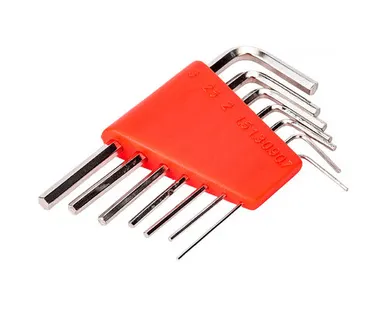 фото Ключи шестигранные CrV 7шт в пластиковом держателе, FIT, 1 шт