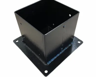 фото Крепежный кронштейн ( стакан коннектор ) 150х150х100мм порошковый окрас