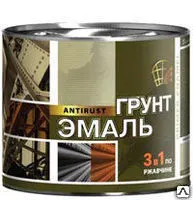 фото Грунт-эмаль по ржавчине 3 в 1 коричневая 1,9 кг. Радуга (Радуга Малер)