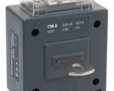 фото Трансформатор тока 200/5А 5ВА кл.0,5S серия ТТИ-А ITT10-3-05-0200 IEK (ИЭК)