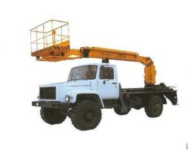 фото Автогидроподъемник АПТ-14 на шасси ГАЗ-33081 (4х4) (2 мест. кабина)