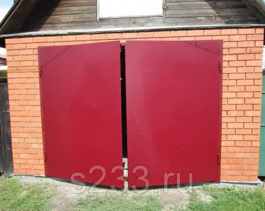 фото Ворота гаражные 2,5 х 2,5 м. Лист 4 мм. Без калитки.