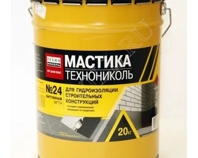 фото Мастика гидроизоляционная Технониколь № 24 (МГТН) ведро 20кг