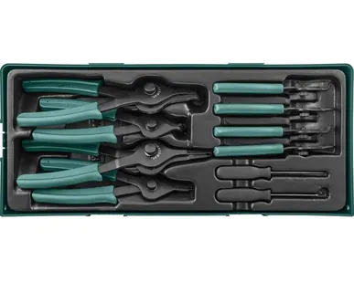 фото AG010150SP Набор щипцов для стопорных колец 10 предметов (ложемент)