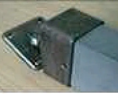 фото Соединитель для перил поворотный 90х45 алюминий темно-серый