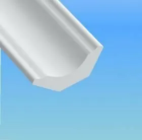 фото ИДЕАЛ Угол вспененный внутренний Галтель 22х22 2,7м Белый *1/50 005468