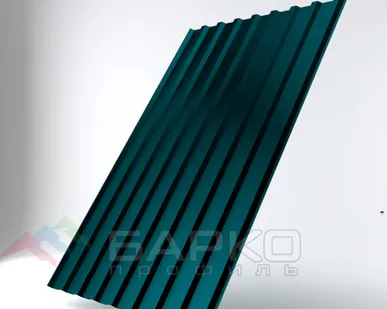 фото Профлист НС-20 - 1150 мм (1100 мм) 00000891/5 Водная синь RAL 5021 Полиэстер 0.5